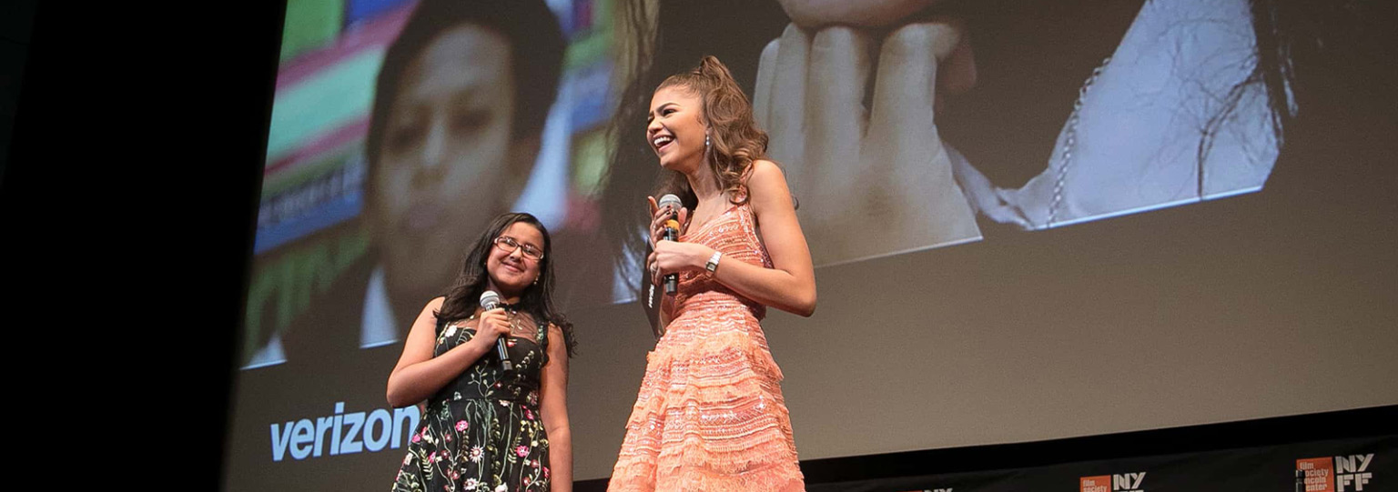 Zendaya on stage at the 'Without A Net' Documentary premiere.