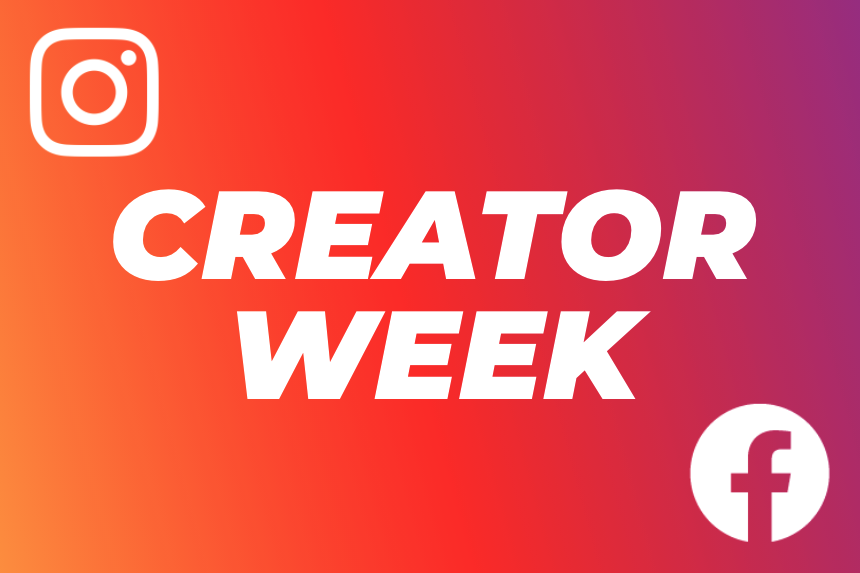 "Creator Week" with Instagram + Facebook logos